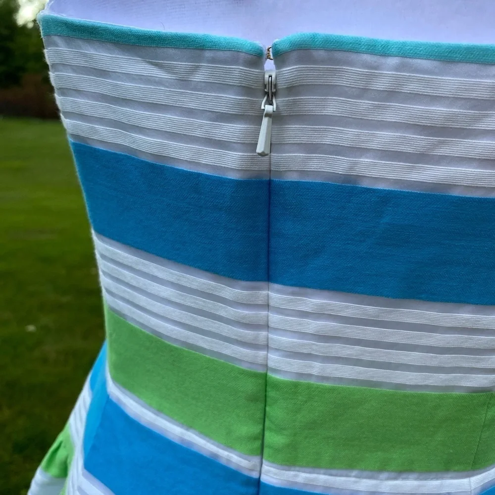 Lilly Pulitzer Jordan Strapless Dress Multi Colored Stripe - Picture 7 of 9